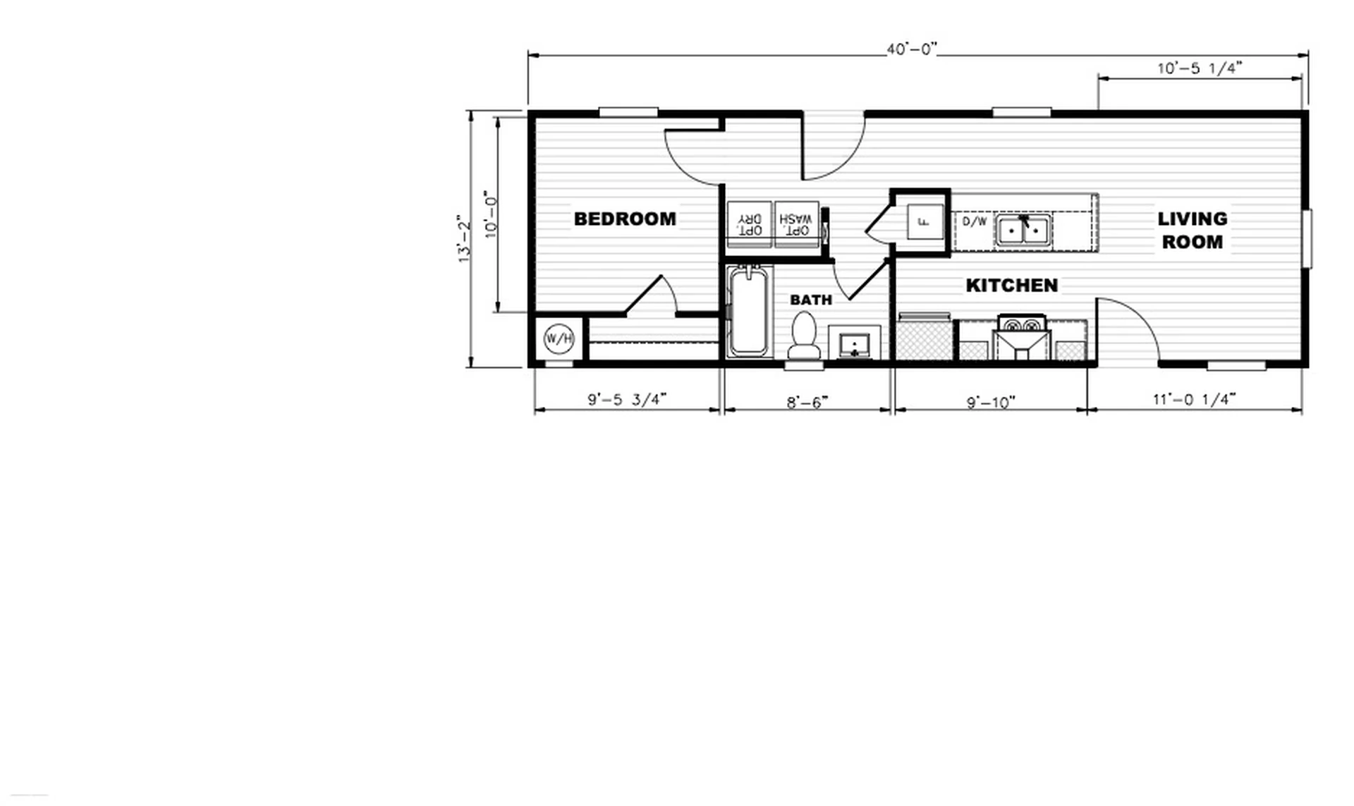 Del Mar ADU — Floor Plan